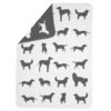 David Fussenegger Hundedecke 'Hunde allover' 70 x 90 cm Rohweiß