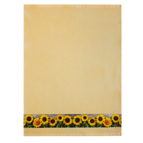 framsohn Geschirrtuch Waffel 'Sonnenblumen' 50 x 70 cm Limone