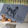 David Fussenegger Hundedecke 'Jagdhund' 100 x 140 cm Grau