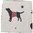 David Fussenegger Haustierdecke 'xmas Silhouetten Hunde' 70 x 90 cm Rohweiß