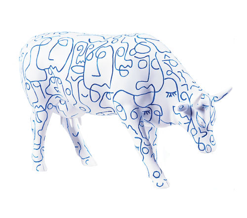 46783 Cowparade Kuh Large Barcelona Cow 