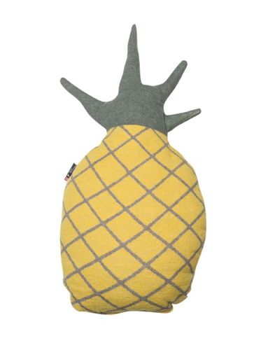 David Fussenegger Kissen gefüllt Juwel 'Ananas' 32 x 70 cm Gelb