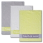 Preview: Dyckhoff Geschirrtuch 3-Set 'fresh & cool' 50 x 70 cm