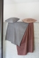Preview: David Fussenegger Wohndecke Velvet 'Karo' 135 x 200 cm Braun