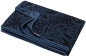 Preview: David Fussenegger Wohndecke Velvet 'Ornament' 135 x 200 cm Blau