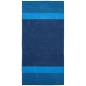 Preview: Dyckhoff Saunatuch 'Two-Tone Stripe' 100 x 200 cm Blau Farbe Blau