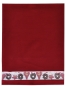 Preview: framsohn Geschirrtuch Waffel 'Lebkuchen' 50 x 70 cm Rot