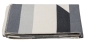 Preview: David Fussenegger Wohndecke Bett Divan Überwurf Nova 'Dreiecke' 145 x 220 cm Grau