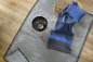 Preview: David Fussenegger Wohndecke Luca 'Farbblöcke' 140 x 200 cm Blau