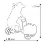 Preview: Lait Triporteur - Cowparade Kuh Extra Large