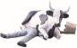 Preview: Ni Mu - Cow Sitting on Man - Cowparade Kuh Medium