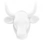 Preview: Cowparade Kuh Magnet 'Weiß'