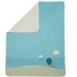 Preview: David Fussenegger Babydecke Juwel Stickerei 'Fuchs' 70 x 90 cm Blau