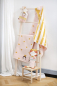 Preview: David Fussenegger Babydecke Kapuze Juwel 'Kronen' 80 x 80 cm Altrosa