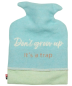 Preview: David Fussenegger Wärmflasche Juwel 'Don't grow up' 0,8 L 18 x 28 cm Hellgrün