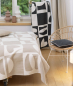 Preview: David Fussenegger Wohndecke Bett Divan Überwurf Nova 'Patch' 145 x 220 cm Natur