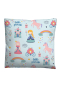 Preview: Biberna Feinbiber Kinder - Bettwäsche 'Little Princess' 135 x 200 cm Ciel- Blau