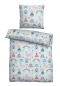 Preview: Biberna Feinbiber Kinder - Bettwäsche 'Little Princess' 135 x 200 cm Ciel- Blau