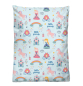 Preview: Biberna Feinbiber Kinder - Bettwäsche 'Little Princess' 100 x 135 cm Ciel- Blau