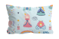 Preview: Biberna Feinbiber Kinder - Bettwäsche 'Little Princess' 100 x 135 cm Ciel- Blau