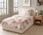 Preview: Biberna Tencel Bettwäsche 'Blume' 135 x 200 cm Rose