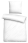 Preview: Biberna Tencel Bettwäsche 'Uni' 135 x 200 cm Weiß