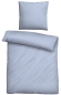 Preview: Biberna Tencel Bettwäsche 'Uni' 135 x 200 cm Eisblau