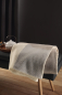 Preview: Biederlack Merino-Wolldecke 'Frame' 150 x 200 cm Beige
