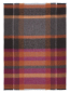 Preview: Biederlack Fransenplaid 'Mohair Look' 130 x 190 cm Anthrazit - Violett