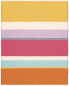 Preview: Biederlack Fransenplaid 'Nizza Stripe' 130 x 170 cm Bunt