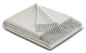 Preview: Biederlack Kaschmirplaid 'Vivo' 130 x 170 cm Hellgrau