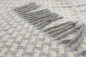Preview: Biederlack Kaschmirplaid 'Vivo' 130 x 170 cm Hellgrau
