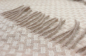 Preview: Biederlack Kaschmirplaid 'Vivo' 130 x 170 cm Beige