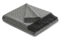 Preview: Biederlack Kaschmirplaid 'Vivo' 130 x 170 cm Anthrazit