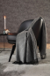 Preview: Biederlack Kaschmirplaid 'Vivo' 130 x 170 cm Anthrazit