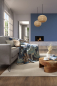 Preview: Biederlack Wohn- und Kuscheldecke 'Winter Flora' 150 x 200 cm Blau