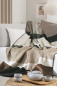 Preview: Biederlack Wohn- und Kuscheldecke 'Origin Check' 150 x 200 cm Braun