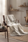 Preview: Biederlack Wohn- und Kuscheldecke 'Raw Texture' 150 x 200 cm Natur