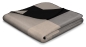 Preview: Biederlack Wohn- und Kuscheldecke 'Alp Square' 150 x 200 cm Braun
