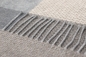 Preview: Biederlack Fransenplaid 'Desire' 130 x 170 cm Grey - Grau