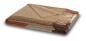 Preview: Biederlack Fransenplaid 'Desire' 130 x 170 cm Camel