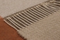 Preview: Biederlack Fransenplaid 'Desire' 130 x 170 cm Camel