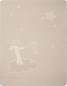 Preview: Biederlack Babydecke Lovely & Sweet 'Little Prince' 75 x 100 cm Natur