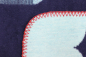 Preview: Biederlack Babydecke 'Little Rocket' 75 x 100 cm Blau