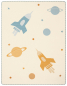 Preview: Biederlack Babydecke 'Orbit' 75 x 100 cm Natur