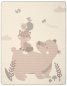 Preview: Biederlack Babydecke 'Foxy & Friends' 75 x 100 cm Beige