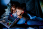 Preview: Biederlack Kinderdecke 'Cosmos' 150 x 200 cm Blau
