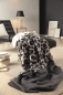 Preview: Biederlack Wohn- und Kuscheldecke 'Leo Part' 150 x 200 cm Natur