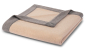 Preview: Biederlack Wohndecke aus recycelter Wolle 'Prado' 150 x 210 cm Sand