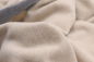Preview: Biederlack Wohndecke aus recycelter Wolle 'Prado' 150 x 210 cm Sand